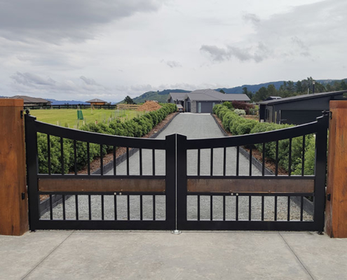 We offer a range of residential electric automatic swing gates. We provide the full service including initial site visit, installation and servicing. We service and support customers across the greater Wellington region including Wellington city, Lower Hutt, Upper Hutt, Porirua, Kapiti Coast and the Wairarapa.
